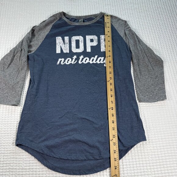 Nope Not Today Ladies Raglan Shirt Medium By Instant Message - Picture 6 of 8